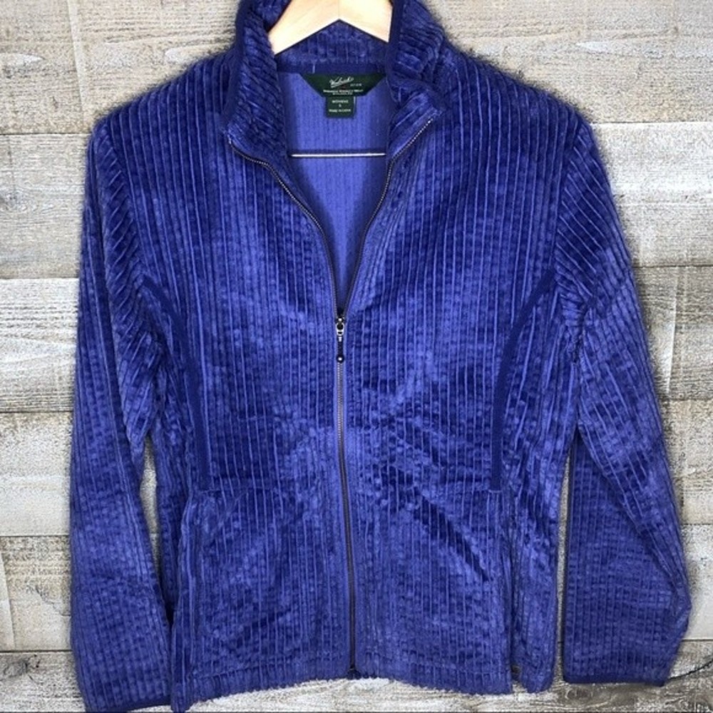 Woolrich small Kinsdale corduroy jacket shacket ultra violet zip up